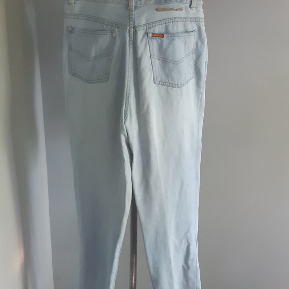 90s Vintage Jordache Light Blue Wash High-Waisted Jeans Size 15 - Picture 7 of 10